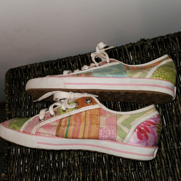 Coach Dawnell patchwork size 7 1/2 m shoes - Picture 5 of 11